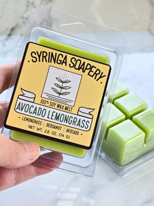 AVOCADO LEMONGRASS 100% Soy Wax Melt - Syringa Soapery