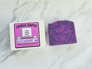 BLACK RASPBERRY JAM Artisan Soap - Syringa Soapery