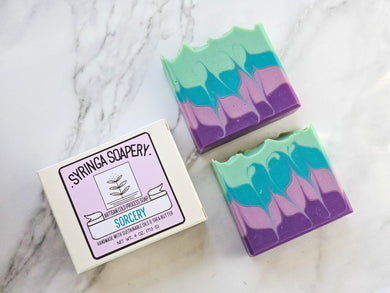 **PRE - ORDER - SORCERY Artisan Soap - New Cocoa Butter Formula! - Syringa Soapery