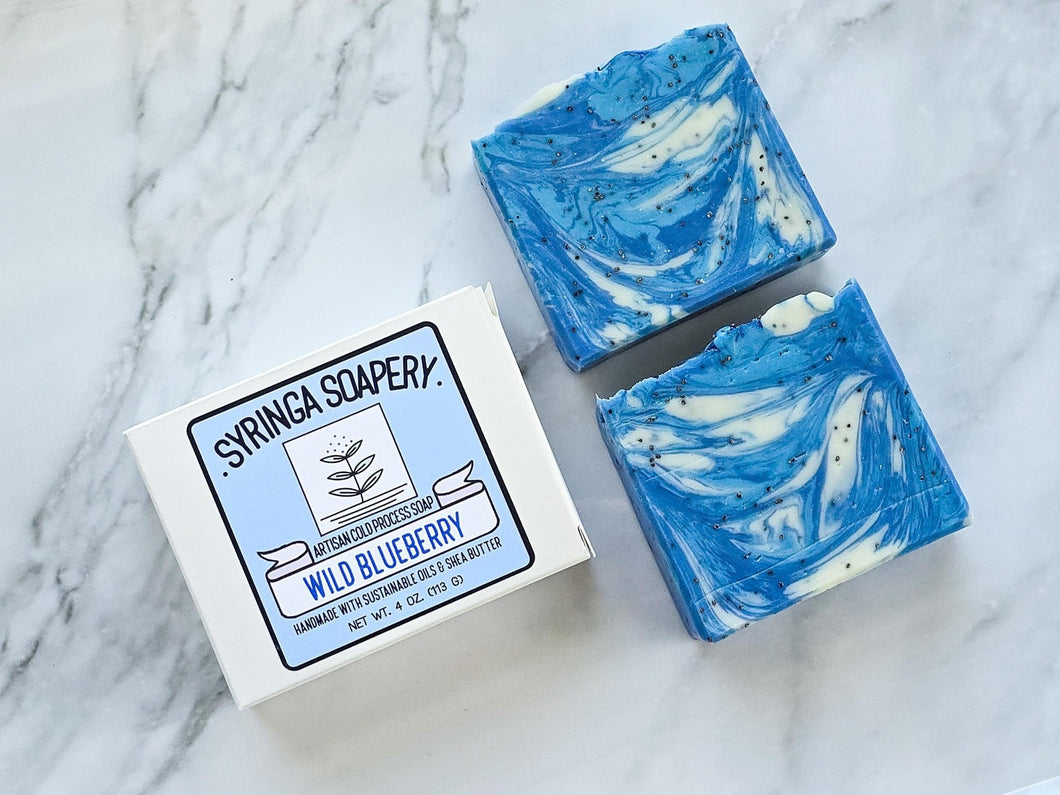 WILD BLUEBERRY Artisan Soap - Syringa Soapery